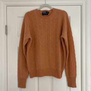 Polo Ralph Lauren cashmere cableknit sweater.